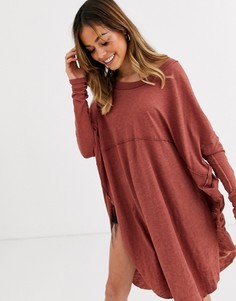 Длинная туника Free People Tell Tale-Красный