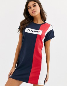 Темно-синее пляжное платье-накидка Tommy Hilfiger-Мульти