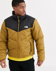Дутая куртка цвета хаки The North Face-Зеленый