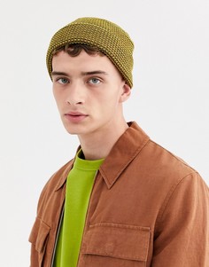 Шапка-бини в неоновую полоску ASOS DESIGN-Мульти