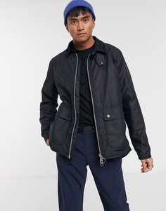 Темно-синяя вощеная куртка Barbour Beacon-Темно-синий