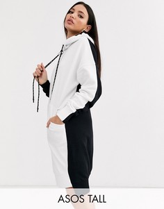 Трикотажное платье в стиле колор блок ASOS DESIGN Tall-Мульти