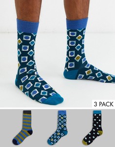 3 пары носков в подарочной упаковке HS By Happy Socks-Мульти