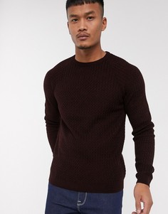 Красный вязаный джемпер ASOS DESIGN