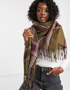 Большой шарф в клетку Boardmans-Коричневый