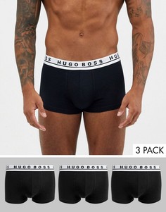 Набор из 3 черных боксеров-брифов BOSS Вodywear-Черный