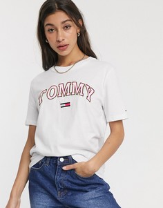 Футболка неоновой расцветки Tommy Jeans-Белый