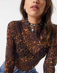 Чокер с шипами и подвеской в виде навесного замка ASOS DESIGN-Черный