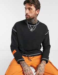 Черный свободный свитшот The Couture Club
