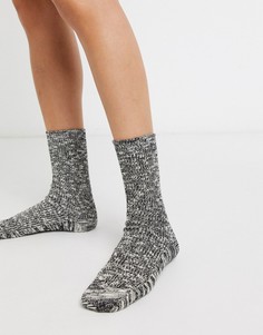 Серые меланжевые носки Monki-Серый