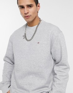 Серый свитшот классического кроя с маленьким логотипом Tommy Jeans