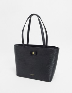 Кожаная сумка с бантом Ted Baker-Черный