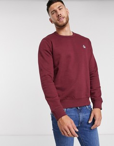 Бордовый свитшот с круглым вырезом и логотипом Original Penguin-Красный