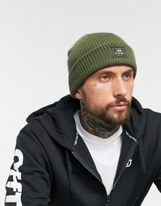 Шапка-бини цвета хаки Vans-Зеленый