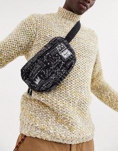 Черная сумка-кошелек на пояс Herschel Supply Co x Basquiat Nineteen - 3 л-Черный