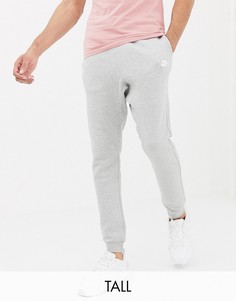 Серые джоггеры с манжетами Nike Tall Club 804408-063-Серый