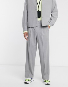 Серые свободные брюки ASOS WHITE-Серый