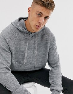 Серый меланжевый трикотажный худи Cotton On Cotton:On