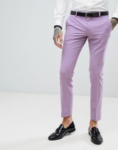 Сиреневые облегающие брюки Noose & Monkey Wedding-Фиолетовый