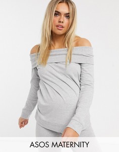 Свитшот для дома ASOS DESIGN Maternity-Серый