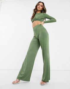 Широкие брюки (из комплекта) ASOS DESIGN-Зеленый