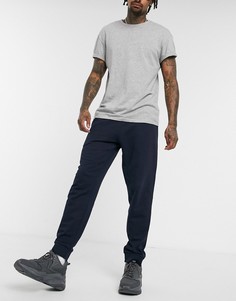 Суженные книзу темно-синие джоггеры с красными шнурками ASOS DESIGN-Темно-синий
