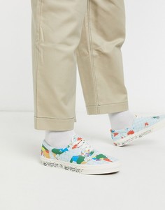 Белые кеды с принтом Vans Era Save Our Planet-Белый