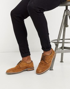 Светло-коричневые броги Burton Menswear-Светло-коричневый