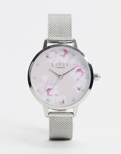 Женские часы с сетчатым браслетом Lipsy - LP576-Серебряный