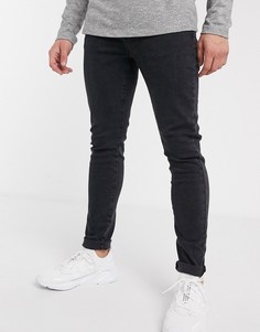Черные супероблегающие джинсы New Look-Черный