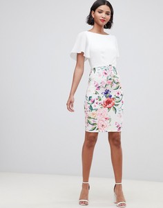 Платье 2-в-1 Paper Dolls vintage-Мульти