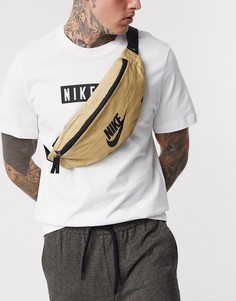 Золотистая сумка-кошелек на пояс Nike-Золотой