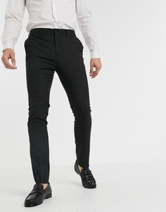 Черные брюки синни в строгом стиле New Look-Черный