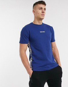 Синяя футболка с принтом \"underfined\" River Island-Зеленый