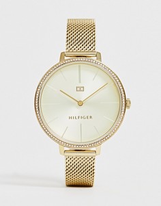 Часы с сетчатым ремешком Tommy Hilfiger 1782114 Kelly-Золотой