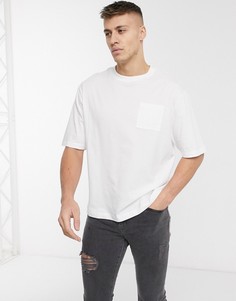 Белая свободная футболка River Island-Белый