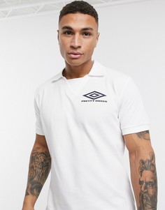 Белое поло Pretty Green x Umbro-Белый