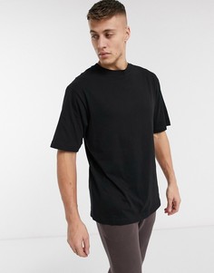 Черная свободная футболка River Island-Черный