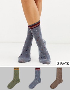 Набор из 3 пар носков в подарочной коробке Ichi-Мульти