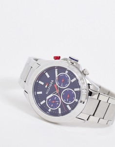 Серебристые наручные часы Tommy Hilfiger-Серебряный