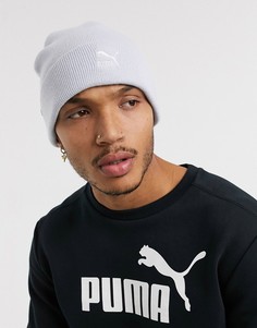 Меланжевая серая шапка-бини Puma Archive-Серый