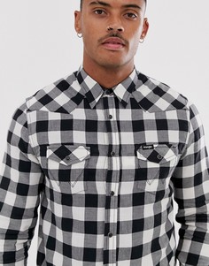 Белая рубашка в стиле вестерн в клетку Wrangler-Белый