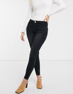Черные выбеленные джинсы скинни River Island Amelie-Черный