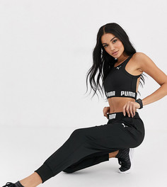 Черные драпированные брюки Puma эксклюзивно для ASOS-Черный