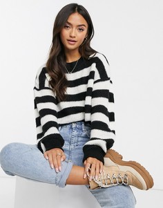 Джемпер в полоску Brave Soul-Черный