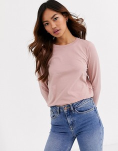 Лонгслив из органического хлопка Brave Soul-Розовый