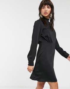 Атласное платье Only-Черный