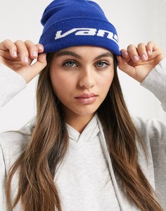 Синяя шапка-бини Vans-Синий