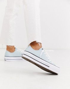Синие кроссовки на платформе из переработанных материалов Converse Chuck Taylor All Star Renew-Синий