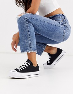 Черные кеды на платформе из переработанных материалов Converse Chuck Taylor All Star Renew-Черный